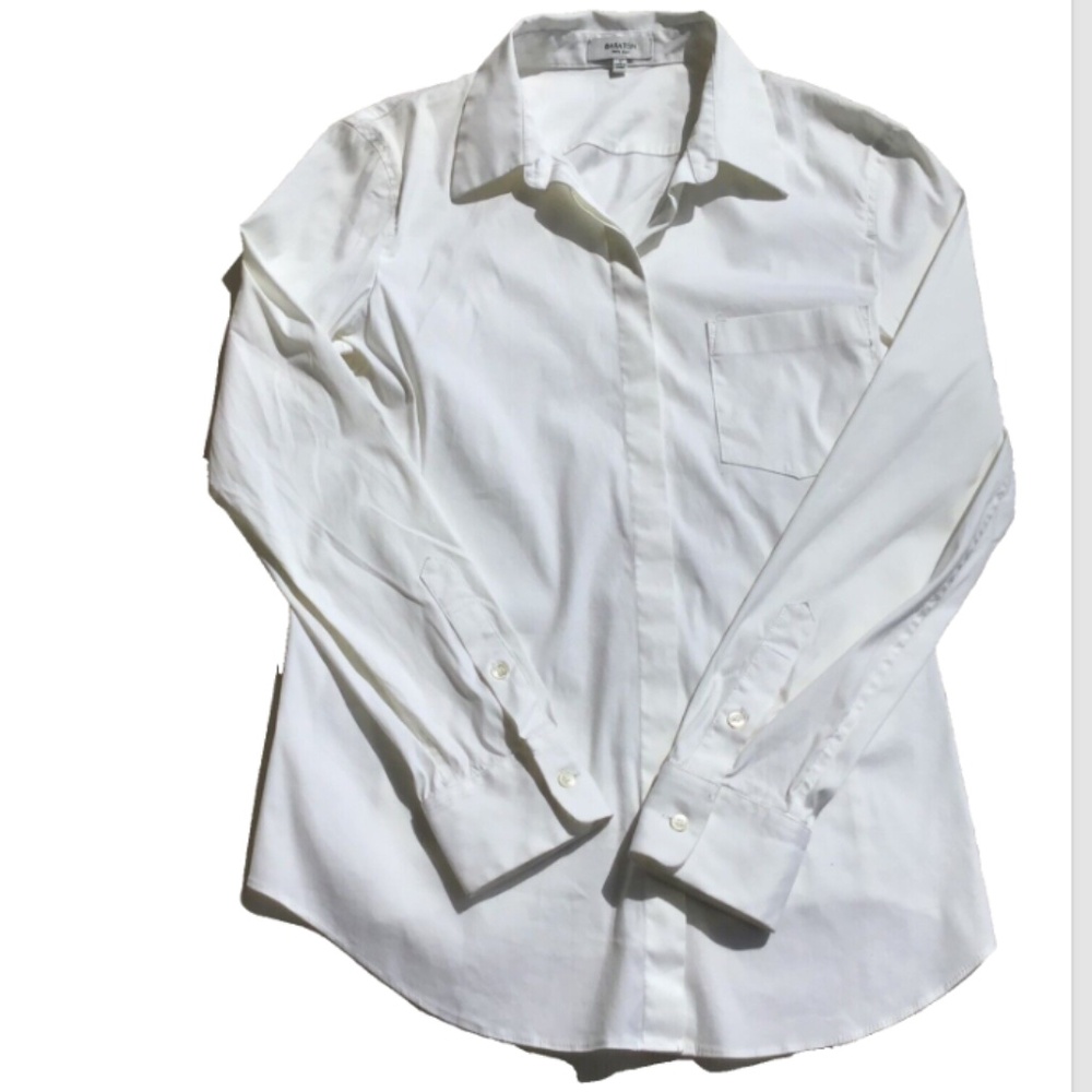 Aritzia Babaton 100% Silk White Button Down Shirt